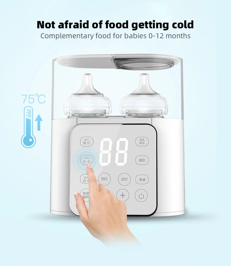 4-in-1 Baby Bottle Warmer – Fast Heating, Sterilizer & Food Warmer with Smart Touch Control - Nestling Babies