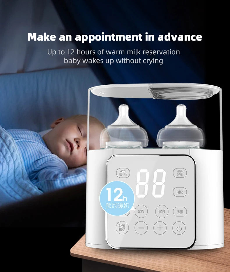 4-in-1 Baby Bottle Warmer – Fast Heating, Sterilizer & Food Warmer with Smart Touch Control - Nestling Babies