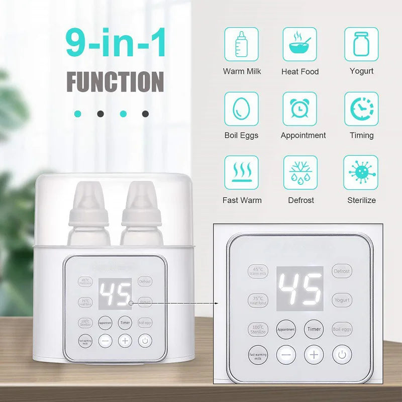 4-in-1 Baby Bottle Warmer – Fast Heating, Sterilizer & Food Warmer with Smart Touch Control - Nestling Babies