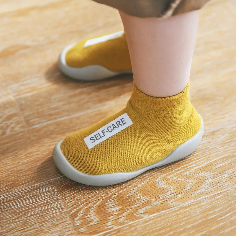 Soft Knit Baby First Walkers – Non-Slip Slip-On Shoes for Toddlers (0–4Y) - Nestling Babies