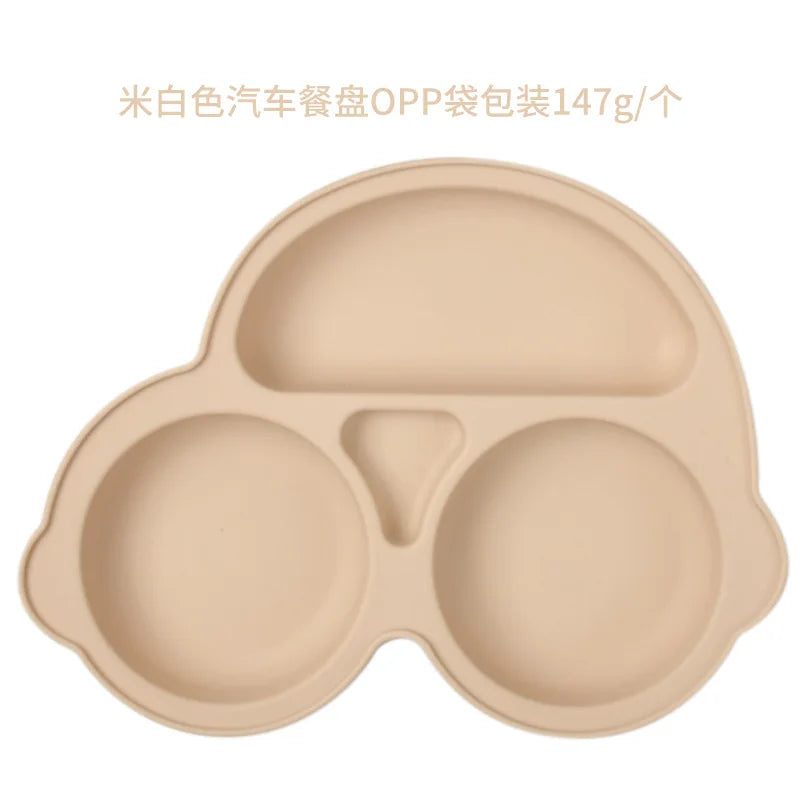 Silicone Suction Plate for Toddlers – Non-Slip Cartoon Design for Mess-Free Meals - Nestling Babies