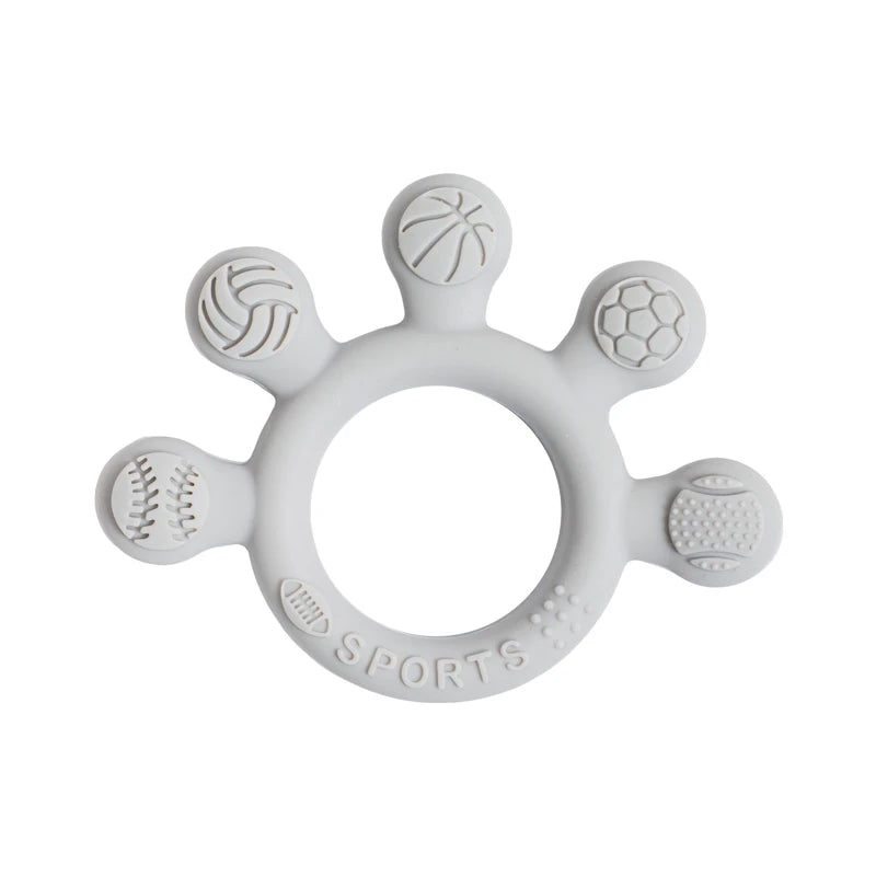 Silicone Baby Teether Ring – Soft & Safe Teething Toy for 0–12 Months - Nestling Babies