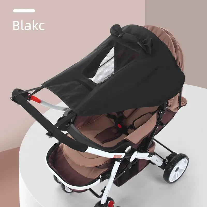 Universal Stroller Sunshade Cover – UV50+ Protection Canopy for Prams & Infant Car Seats - Nestling Babies
