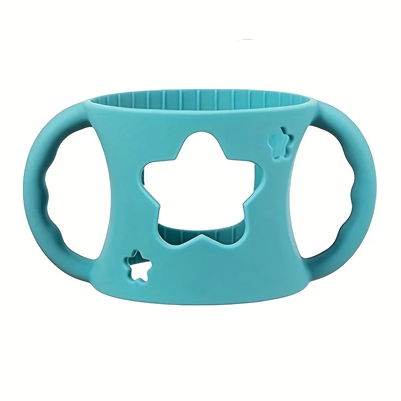 Silicone Bottle Handle Sleeve – Soft Grip for Wide-Neck Baby Bottles - Nestling Babies