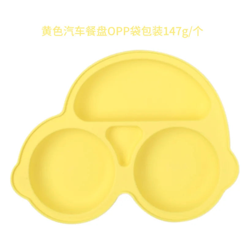 Silicone Suction Plate for Toddlers – Non-Slip Cartoon Design for Mess-Free Meals - Nestling Babies