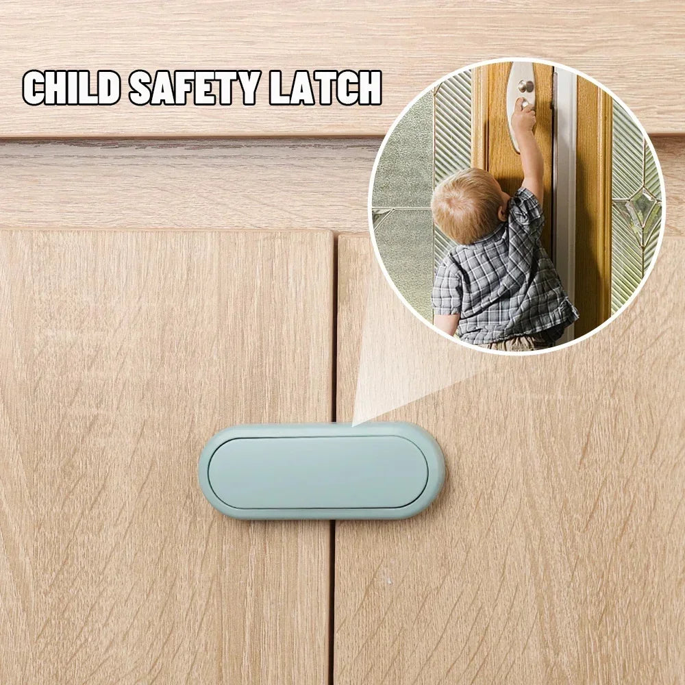 5PCS Invisible Safety Latches for Cabinets & Drawers – Baby Anti-Pinch Locks - Nestling Babies