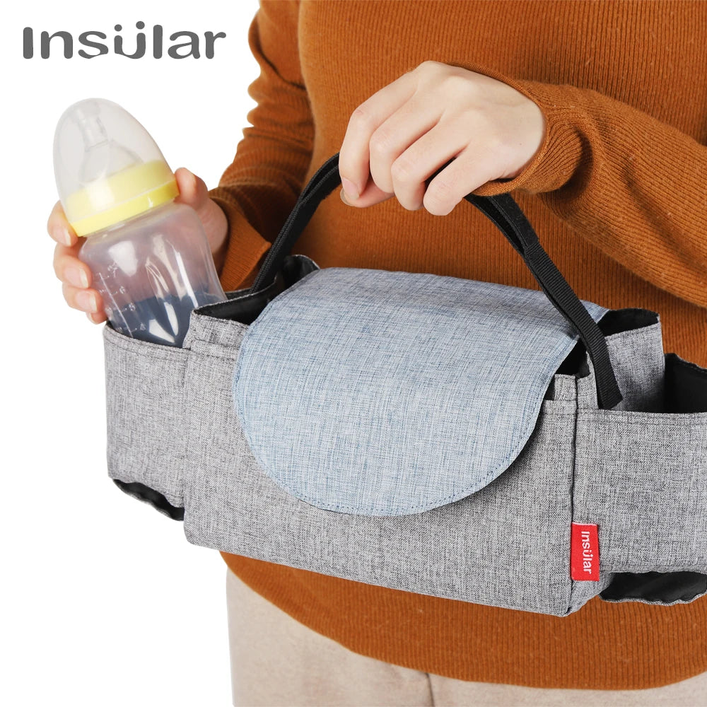 Compact Baby Diaper Bag – Lightweight Portable Organizer for Newborn Essentials (Small Size) - Nestling Babies