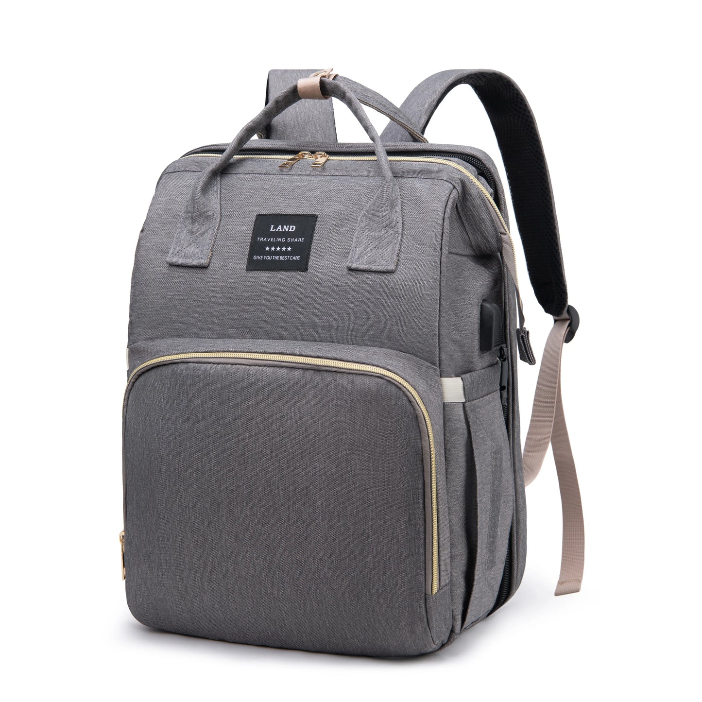 Lightweight Foldable Mommy Diaper Bag – Travel Backpack with Portable Crib - Nestling Babies