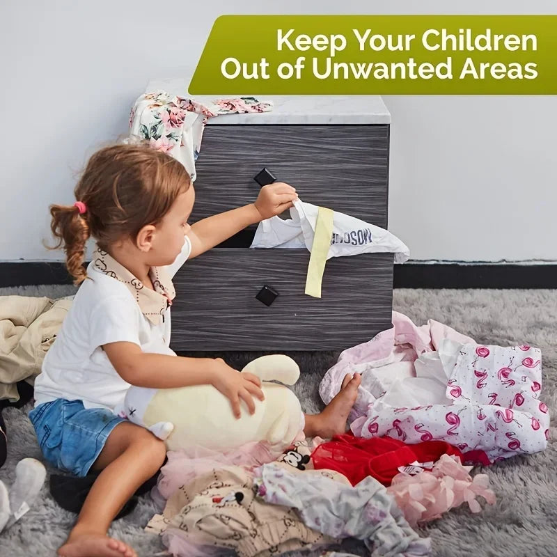 Adhesive Baby Safety Locks – Secure Straps for Drawers, Cabinets & Doors - Nestling Babies