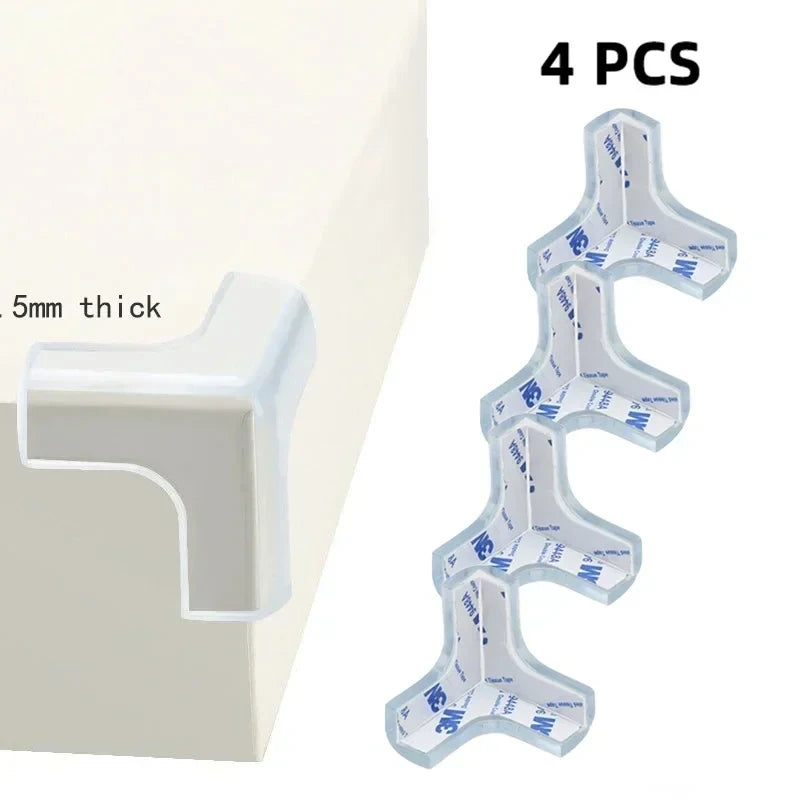 Transparent PVC Corner & Edge Guards – Anti-Bump Baby Safety Strip with Double-Sided Tape - Nestling Babies
