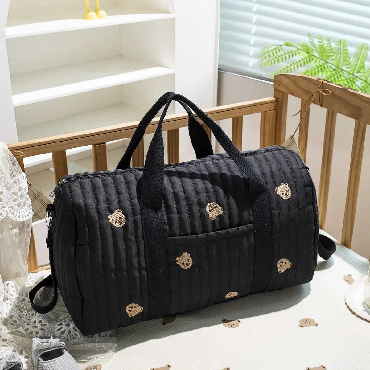 Large Mommy Diaper Bag – Multi-Functional Tote for Baby Essentials & Travel - Nestling Babies