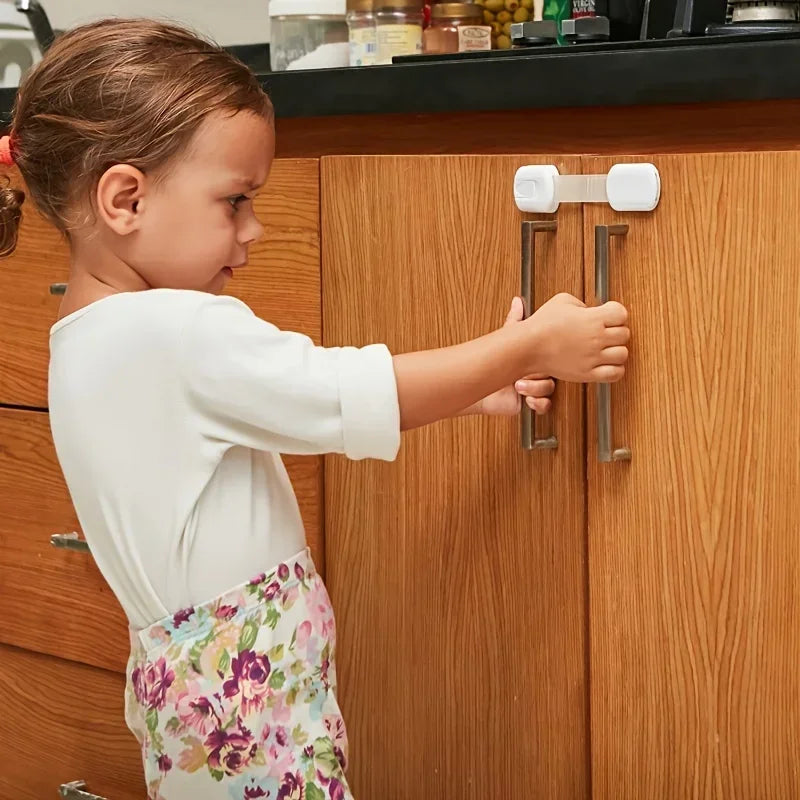 Adhesive Baby Safety Locks – Secure Straps for Drawers, Cabinets & Doors - Nestling Babies