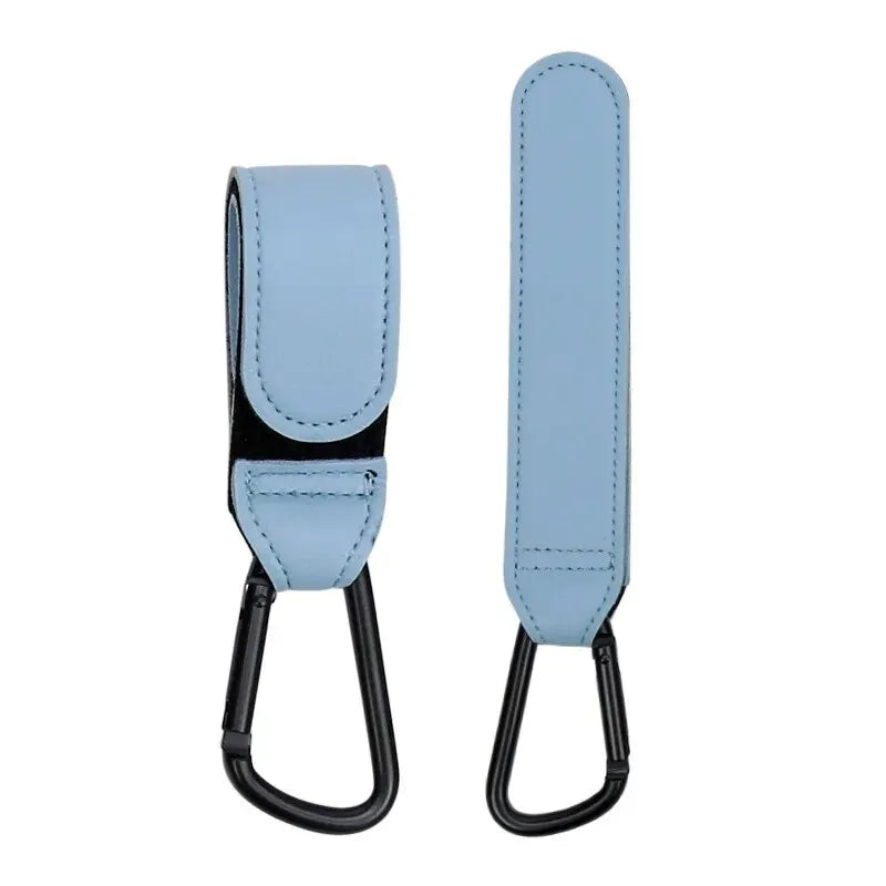 Universal Stroller Hooks – Adjustable PU Leather Baby Bag Clips with Strong Bearing & Multi-Functional Design - Nestling Babies