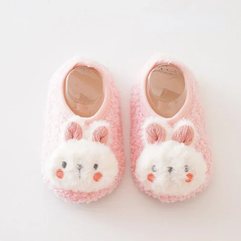 Winter Warm Baby Slippers – Soft Plush Anti-Slip Indoor Shoes for Toddlers (0–4Y) - Nestling Babies