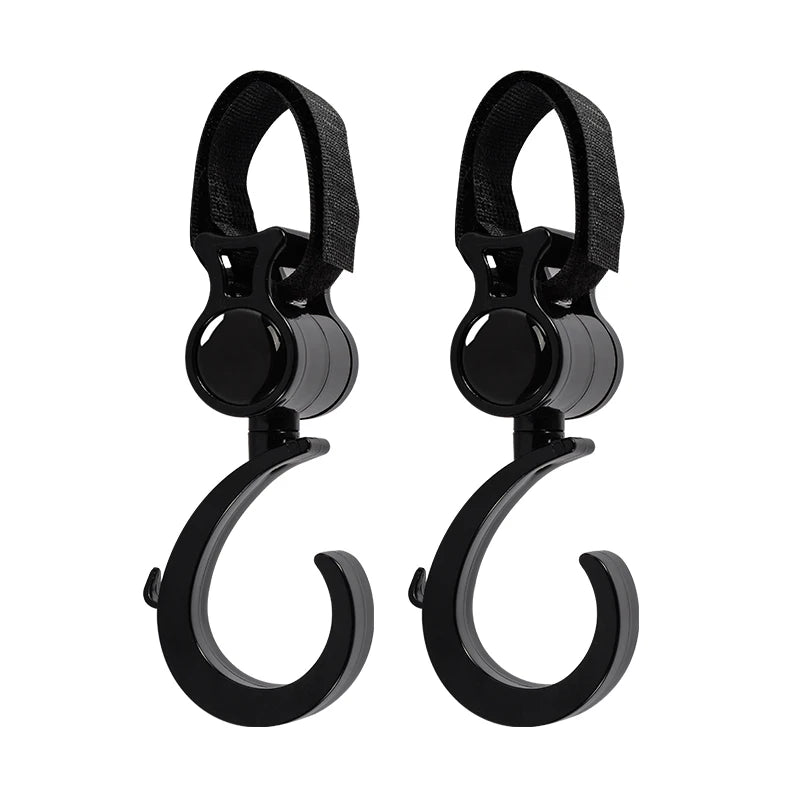 2PCS Multi-Purpose Baby Stroller Hooks – Heavy-Duty Pram Clips for Bags & Shopping - Nestling Babies
