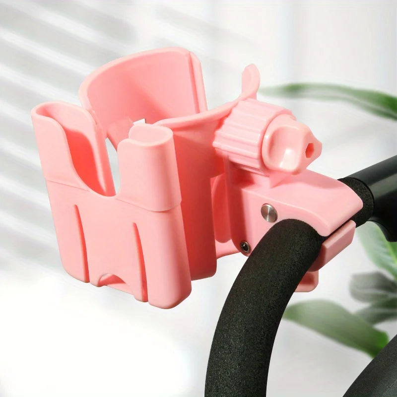 2-in-1 Universal Stroller Cup & Phone Holder – For Bottles, Mugs, and Smartphones - Nestling Babies