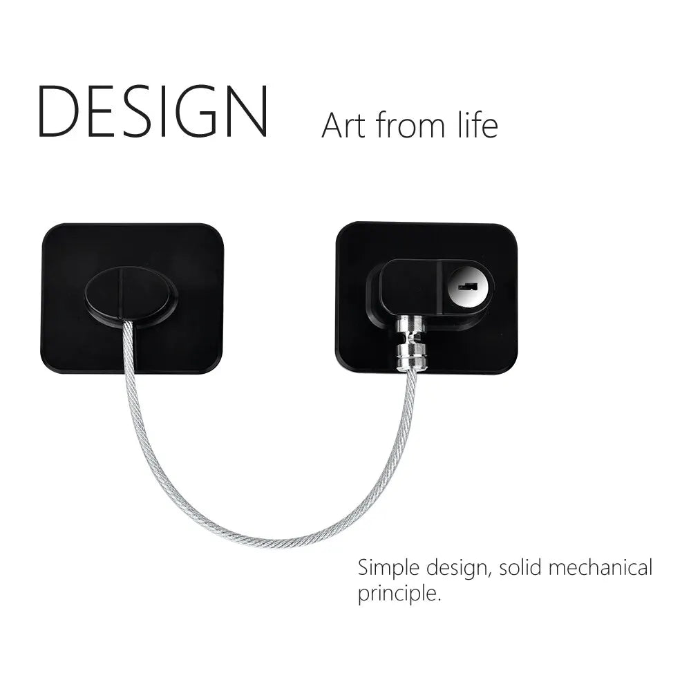 Baby Safety Cable Lock – Multi-Use Window, Fridge & Cabinet Security Lock for Kids - Nestling Babies