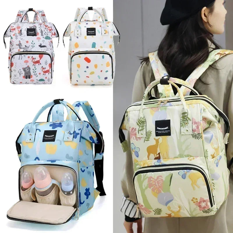 Large Capacity Diaper Backpack – Insulated Multi-Function Baby Bag for Travel & Stroller Use - Nestling Babies
