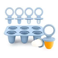 Silicone Baby Popsicle Mold – 6-Cavity Tray for Frozen Teething Treats - Nestling Babies