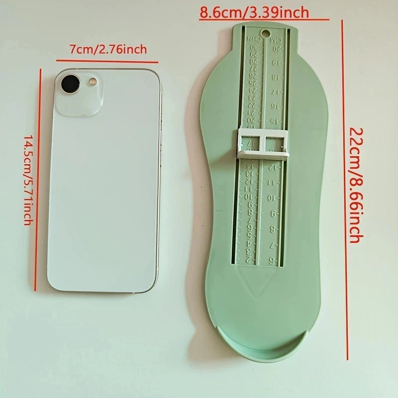 Baby Foot Measuring Gauge – Accurate Infant & Toddler Shoe Size Ruler Tool - Nestling Babies