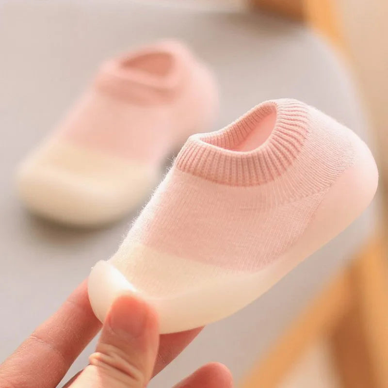 Soft Knit Baby First Walkers – Non-Slip Slip-On Shoes for Toddlers (0–4Y) - Nestling Babies