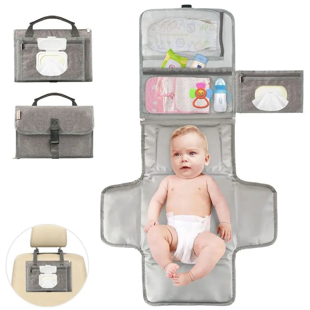 Portable Waterproof Diaper Changing Pad – Travel Essential for Modern Parents - Nestling Babies