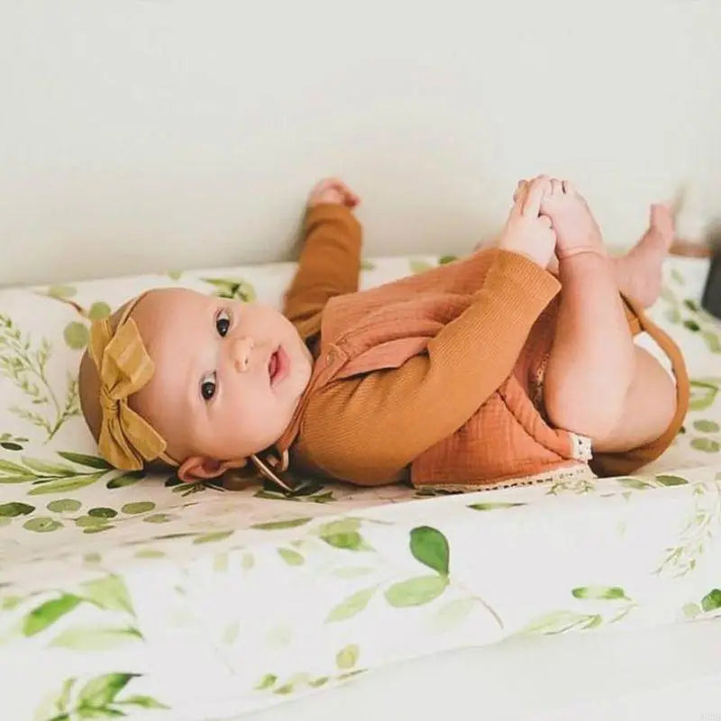 Floral Fitted Crib Sheet – Soft & Stretchy Diaper Changing Pad Cover for Nursery - Nestling Babies