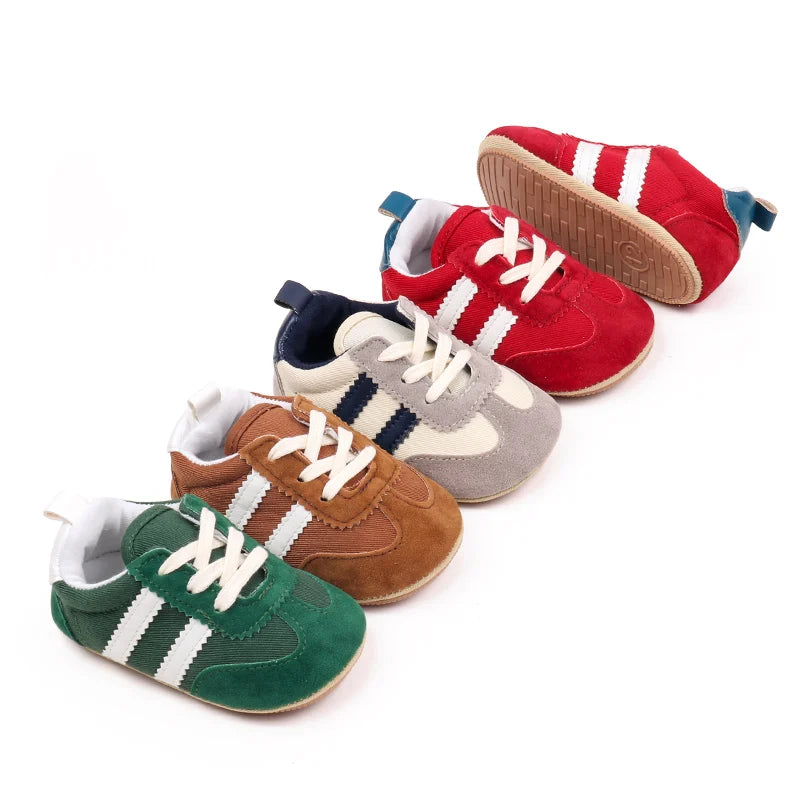 Unisex Baby Sports Shoes – Non-Slip PVC Sole First Walkers (0–12 Months) - Nestling Babies