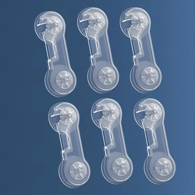 6PCS Baby Cabinet Strap Locks – Anti-Opening Safety Buckles for Drawers, Fridge & More - Nestling Babies