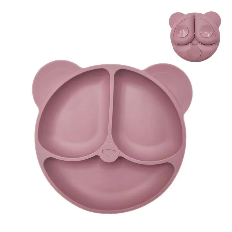 Silicone Suction Plate for Toddlers – Non-Slip Cartoon Design for Mess-Free Meals - Nestling Babies