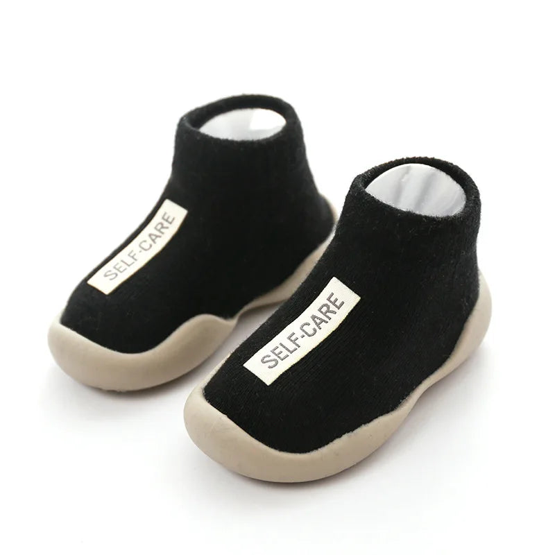Soft Knit Baby First Walkers – Non-Slip Slip-On Shoes for Toddlers (0–4Y) - Nestling Babies