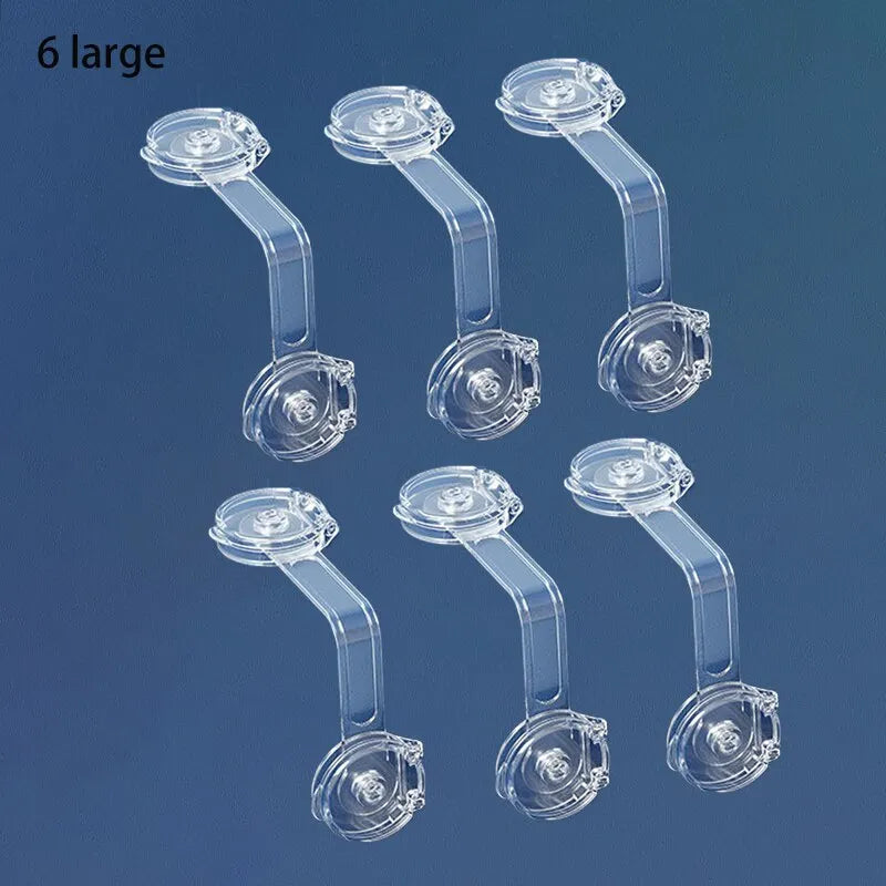 6PCS Baby Cabinet Strap Locks – Anti-Opening Safety Buckles for Drawers, Fridge & More - Nestling Babies