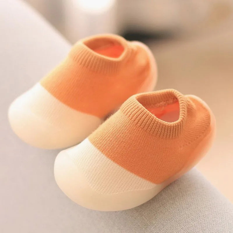 Soft Knit Baby First Walkers – Non-Slip Slip-On Shoes for Toddlers (0–4Y) - Nestling Babies