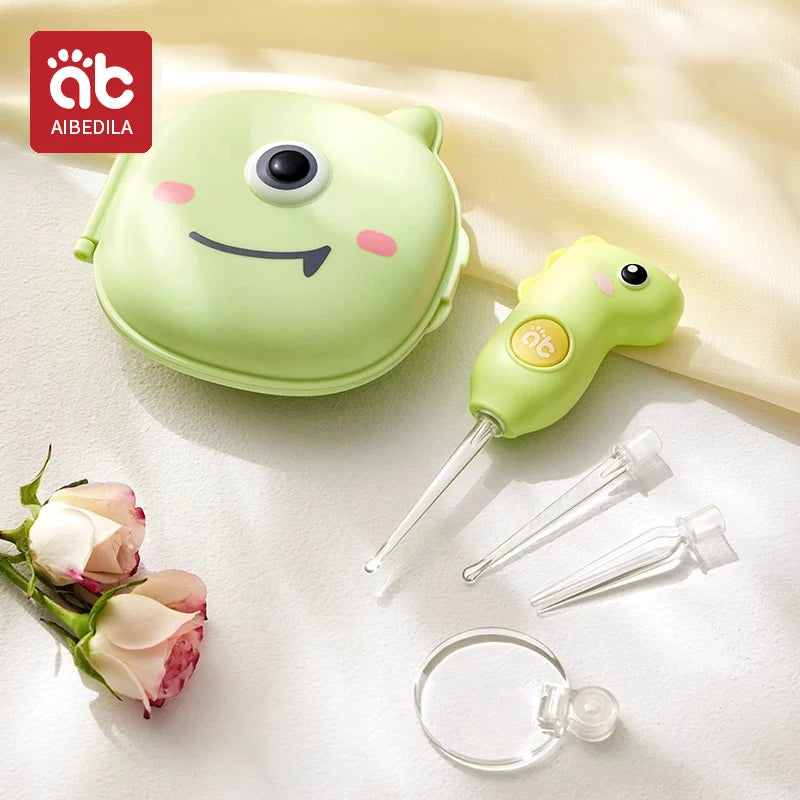 LED Baby Ear Wax Removal Kit – Gentle Light-Up Ear Cleaner Set - Nestling Babies