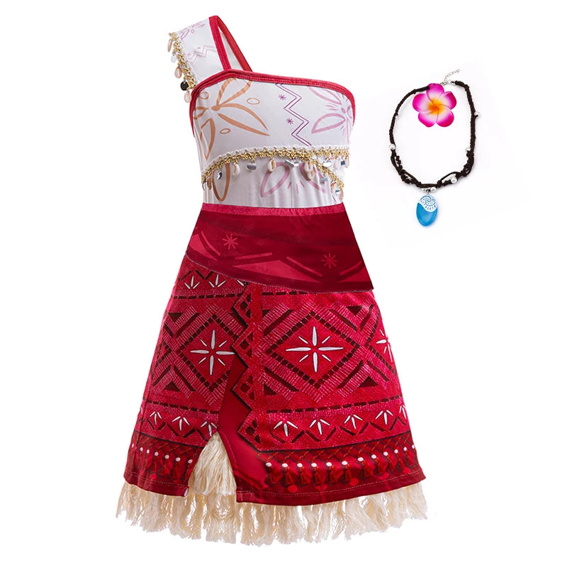 Moana 2 Princess Costume Dress – Girls’ Halloween & Party Fancy Outfit - Nestling Babies