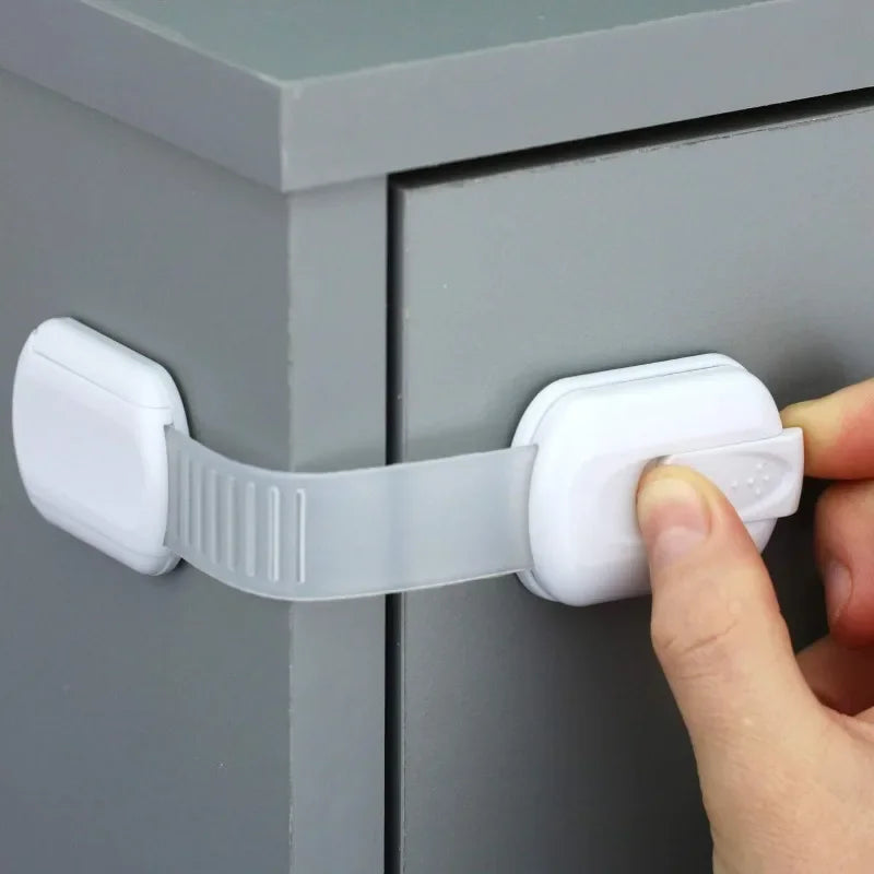 Adhesive Baby Safety Locks – Secure Straps for Drawers, Cabinets & Doors - Nestling Babies