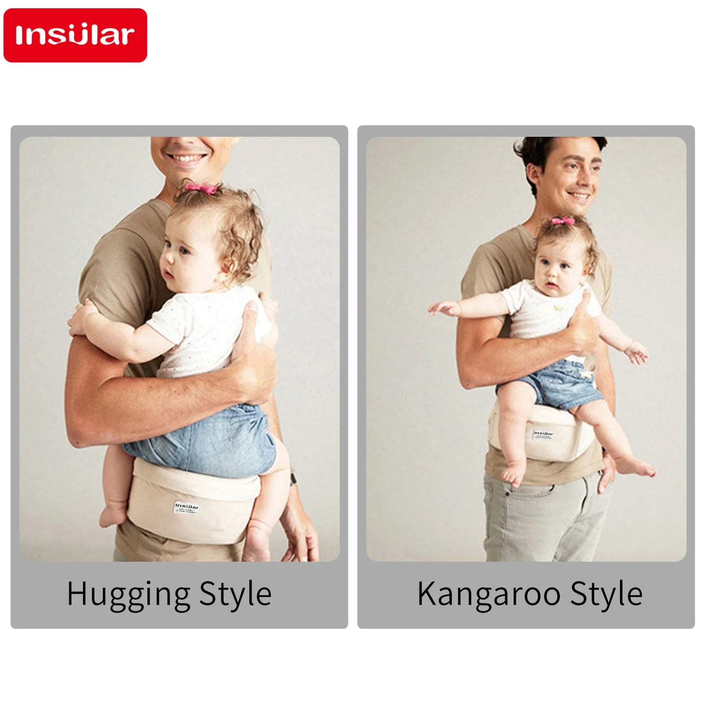Baby Carrier Waist Stool – Adjustable Infant Hipseat for Comfortable Babywearing - Nestling Babies