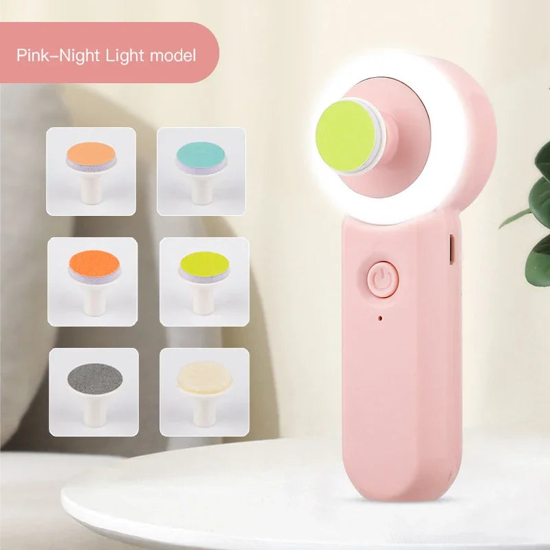 Rechargeable Baby Nail Grinder – Silent Electric Clipper with LED Light for Safe & Gentle Trimming - Nestling Babies