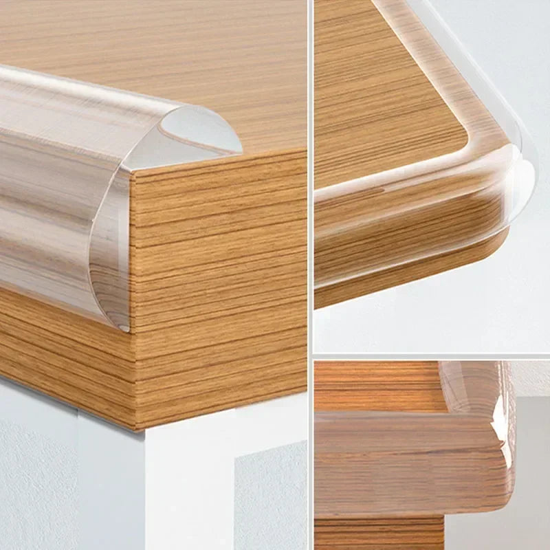 Transparent PVC Corner & Edge Guards – Anti-Bump Baby Safety Strip with Double-Sided Tape - Nestling Babies