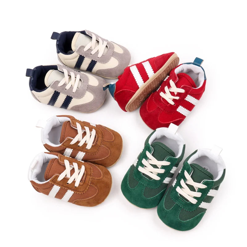 Unisex Baby Sports Shoes – Non-Slip PVC Sole First Walkers (0–12 Months) - Nestling Babies