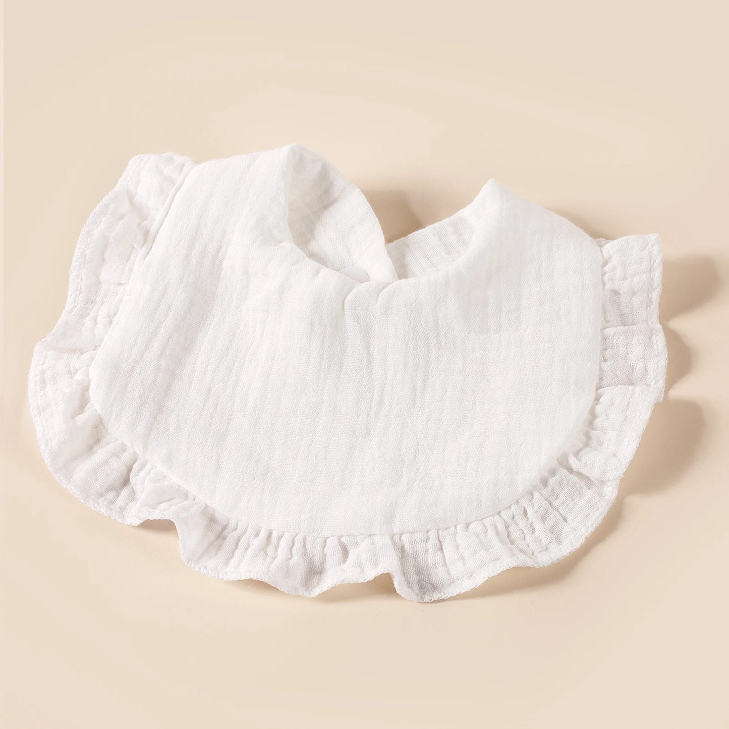 8-Pack Cotton Ruffle Bibs – Soft, Stylish & Ultra-Absorbent for Newborns - Nestling Babies