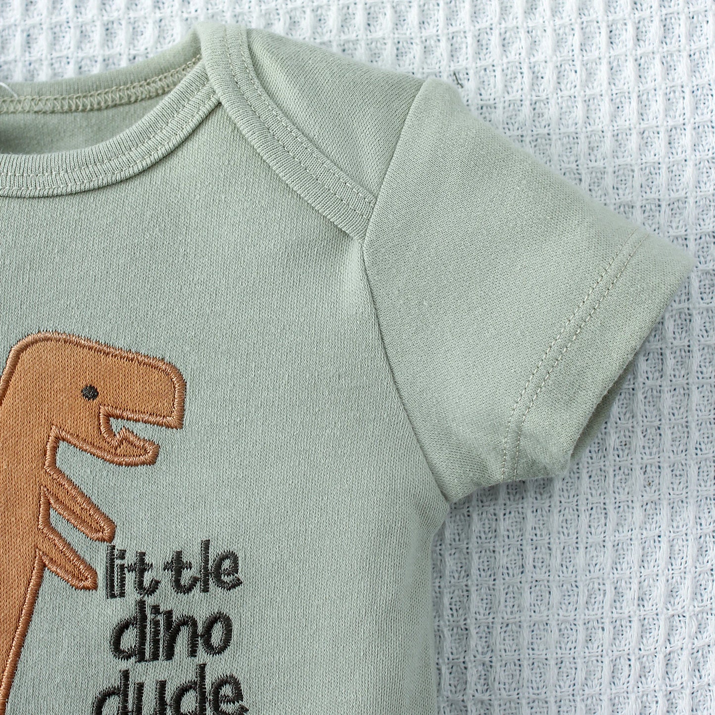 3-Piece Dinosaur Baby Bodysuit Set (0–9M) - Nestling Babies