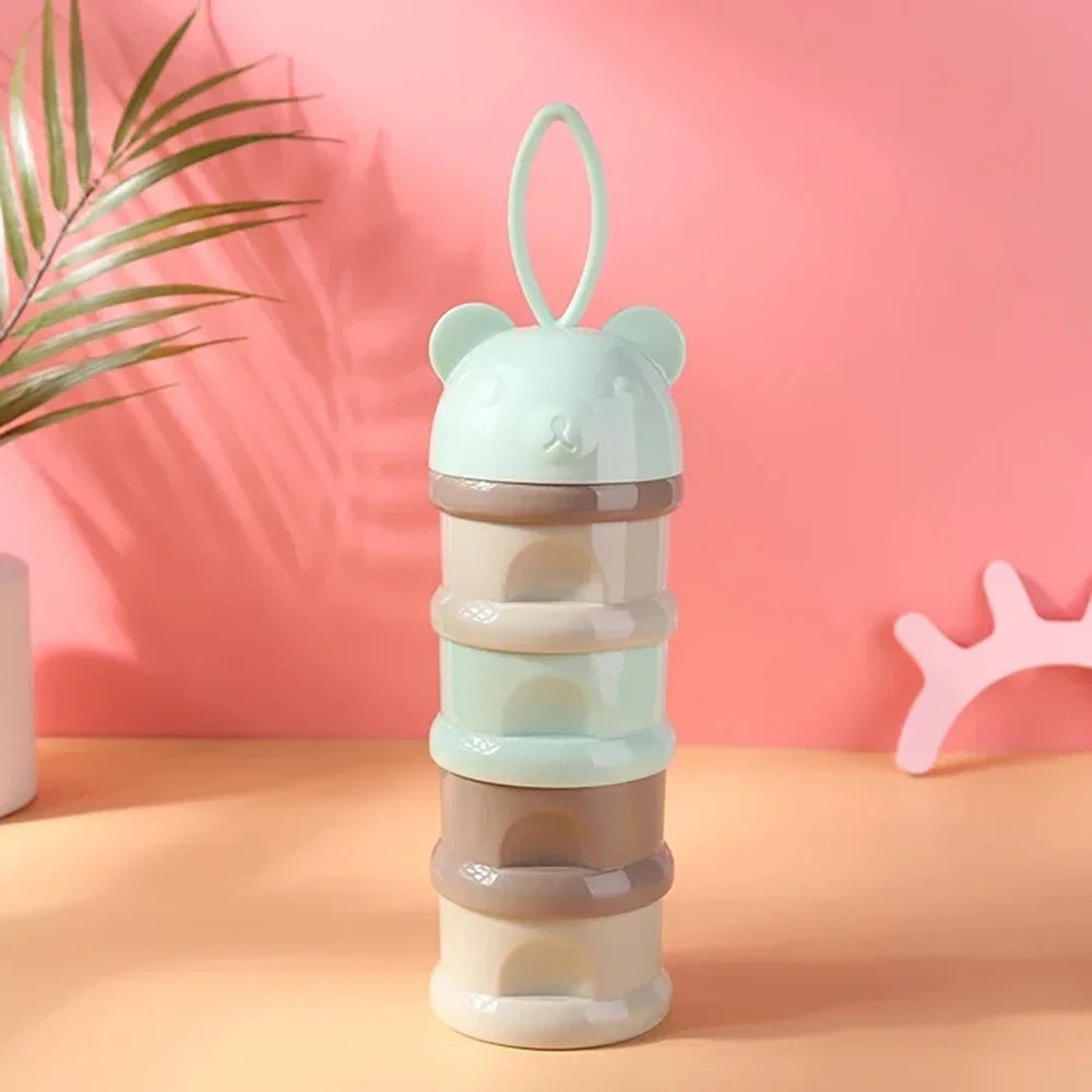 Layer Milk Powder & Snack Dispenser – Compact & Travel-Ready - Nestling Babies