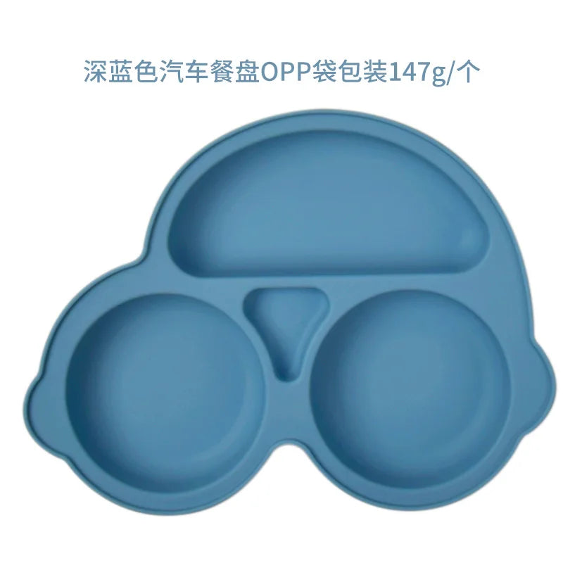 Silicone Suction Plate for Toddlers – Non-Slip Cartoon Design for Mess-Free Meals - Nestling Babies