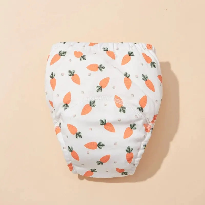 6-Layer Reusable Baby Training Pants – Waterproof Cotton Diaper Shorts for Infants & Toddlers - Nestling Babies