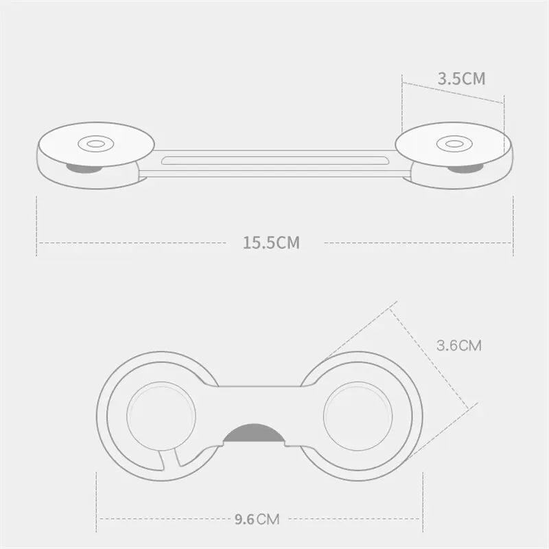 6PCS Baby Cabinet Strap Locks – Anti-Opening Safety Buckles for Drawers, Fridge & More - Nestling Babies