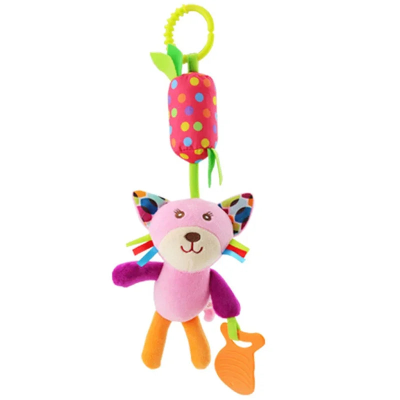 Spiral Baby Crib & Stroller Hanging Rattles Toy – Soft Cotton Mobile for Newborns & Infants - Nestling Babies