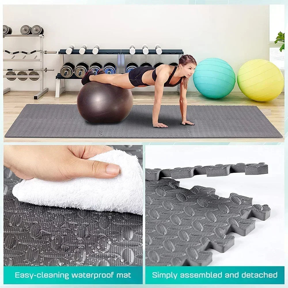 Interlocking EVA Foam Floor Mat – Soft Puzzle Tiles for Kids & Home Gym (4–20 Pcs) - Nestling Babies