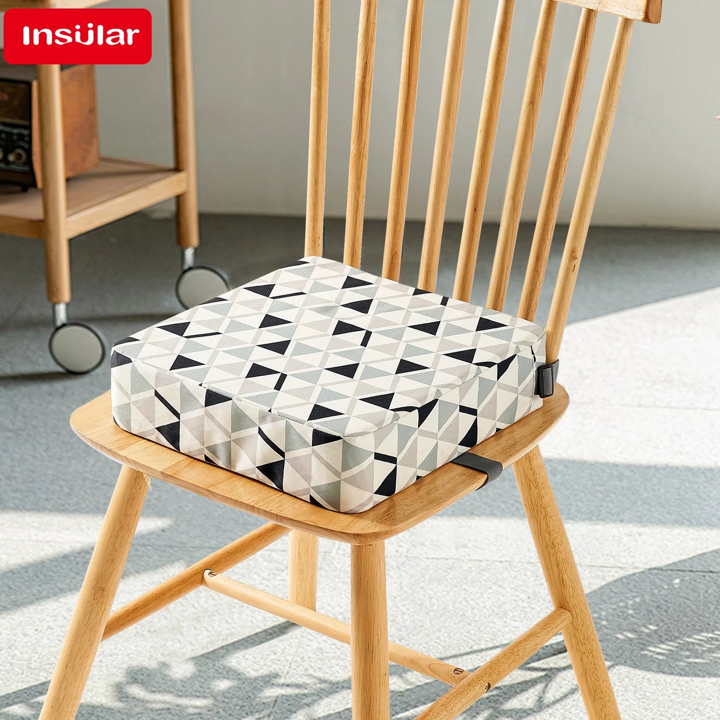 INSULAR Adjustable Booster Seat – Removable Floral Cushion for Baby Dining Chairs - Nestling Babies