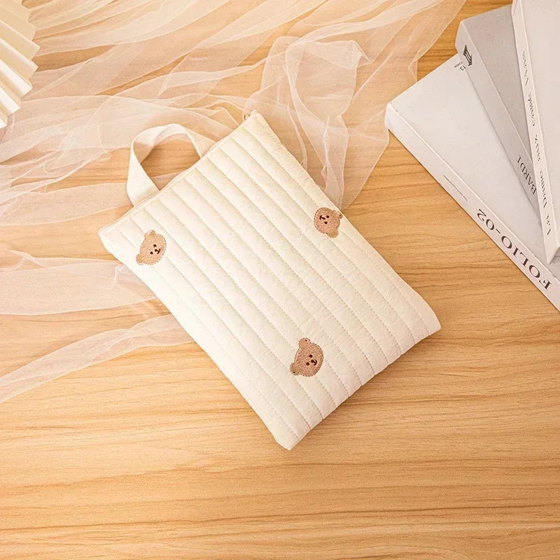 Cotton Baby Diaper Bag – Compact & Stylish Mommy Organizer - Nestling Babies